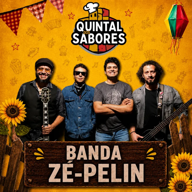 Banda Zé-Pelin — atração do Festival Quintal dos Sabores