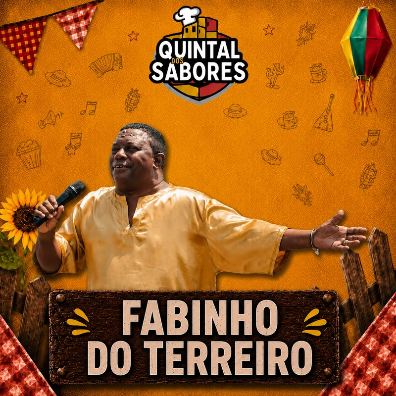 Fabinho do Terreiro — atração do Festival Quintal dos Sabores